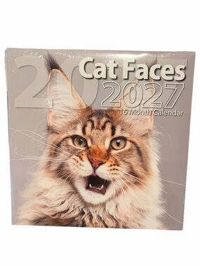 Cat Faces 2027 16 Month Cat Calendar